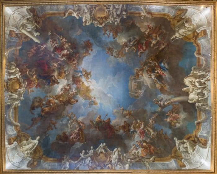 François Lemoyne, « l'Apothéose d'Hercule », Salon d'Hercule, Château de Versailles François Lemoyne, « l'Apothéose d'Hercule », Salon d'Hercule, Château de Versailles