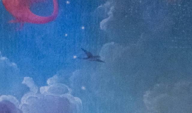 Hans MEMLING, “Triptych of John the Baptist and John the Evangelist”, detail of the right inner shutter, “the flight of the eagle”, Memling Museum, Old St. John's Hospital, Bruges (Brugge) Hans MEMLING, “Triptych of John the Baptist and John the Evangelist”, detail of the right inner shutter, “the flight of the eagle”, Memling Museum, Old St. John's Hospital, Bruges (Brugge)