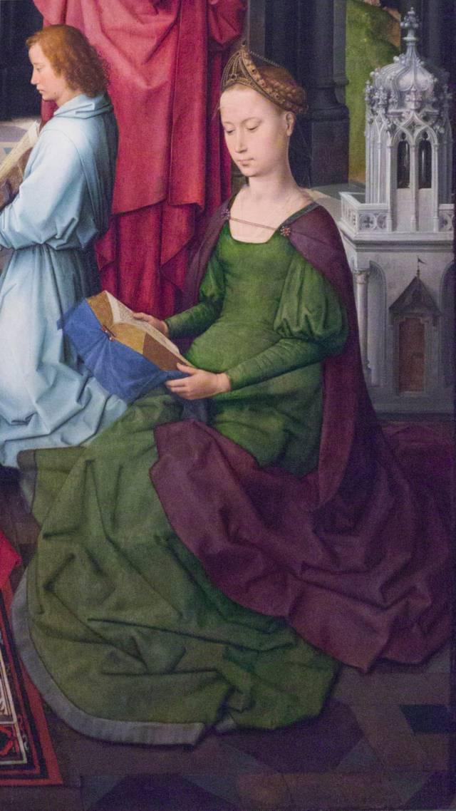 Hans MEMLING, “Triptych of John the Baptist and John the Evangelist”, detail of the central panel, Barbara the Great Martyr, Memling Museum, Old St. John's Hospital, Bruges (Brugge) Hans MEMLING, “Triptych of John the Baptist and John the Evangelist”, detail of the central panel, Barbara the Great Martyr, Memling Museum, Old St. John's Hospital, Bruges (Brugge)