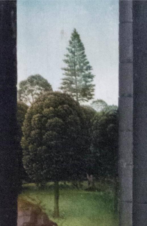 Hans MEMLING, “Triptych of John the Baptist and John the Evangelist”, detail of the central panel, “John the Baptist praying in the forest”, Memling Museum, Old St. John's Hospital, Bruges (Brugge) Hans MEMLING, “Triptych of John the Baptist and John the Evangelist”, detail of the central panel, “John the Baptist praying in the forest”, Memling Museum, Old St. John's Hospital, Bruges (Brugge)