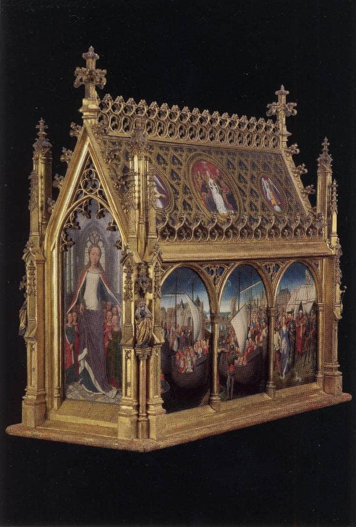 Châsse de Sainte Ursule, vue générale, Musée Hans Memling, Hôpital Saint-Jean, Bruges (Brugge) Châsse de Sainte Ursule, vue générale, Musée Hans Memling, Hôpital Saint-Jean, Bruges (Brugge)